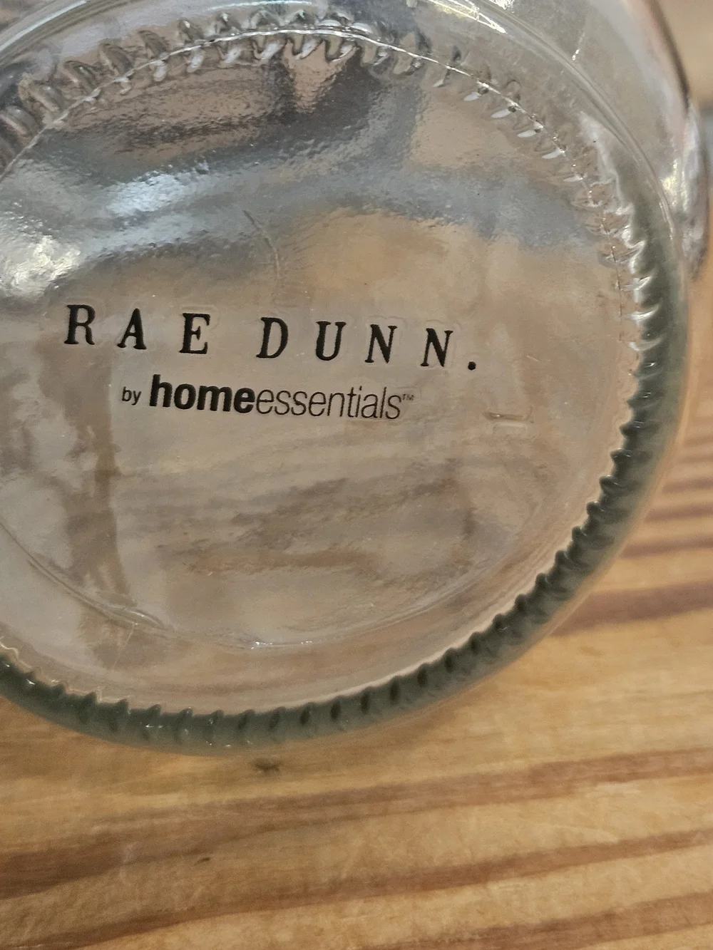 Rae Dunn Set of 3 Glass Jars in Wire Caddy - 